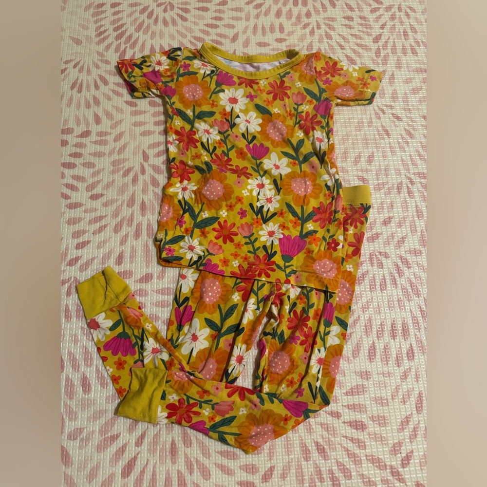 Little Sleepies Sunny Garden pajamas 18-24 month short sleeve
